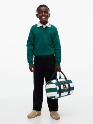 Детские сумки Tommy Hilfiger Kids' Football Logo Striped Duffel — фото 2