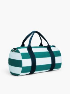 Kids' Football Logo Striped Duffel Bag — Ornamental Green Multi 3