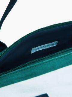 Kids' Football Logo Striped Duffel Bag — Ornamental Green Multi 5