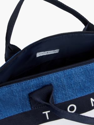 Детские сумки Tommy Hilfiger Kids' Flag Logo Denim Duffel — фото 5