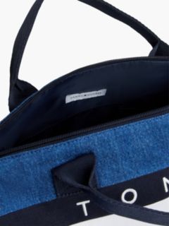 Kids' Flag Logo Denim Duffel Bag — Medium Wash Denim 5