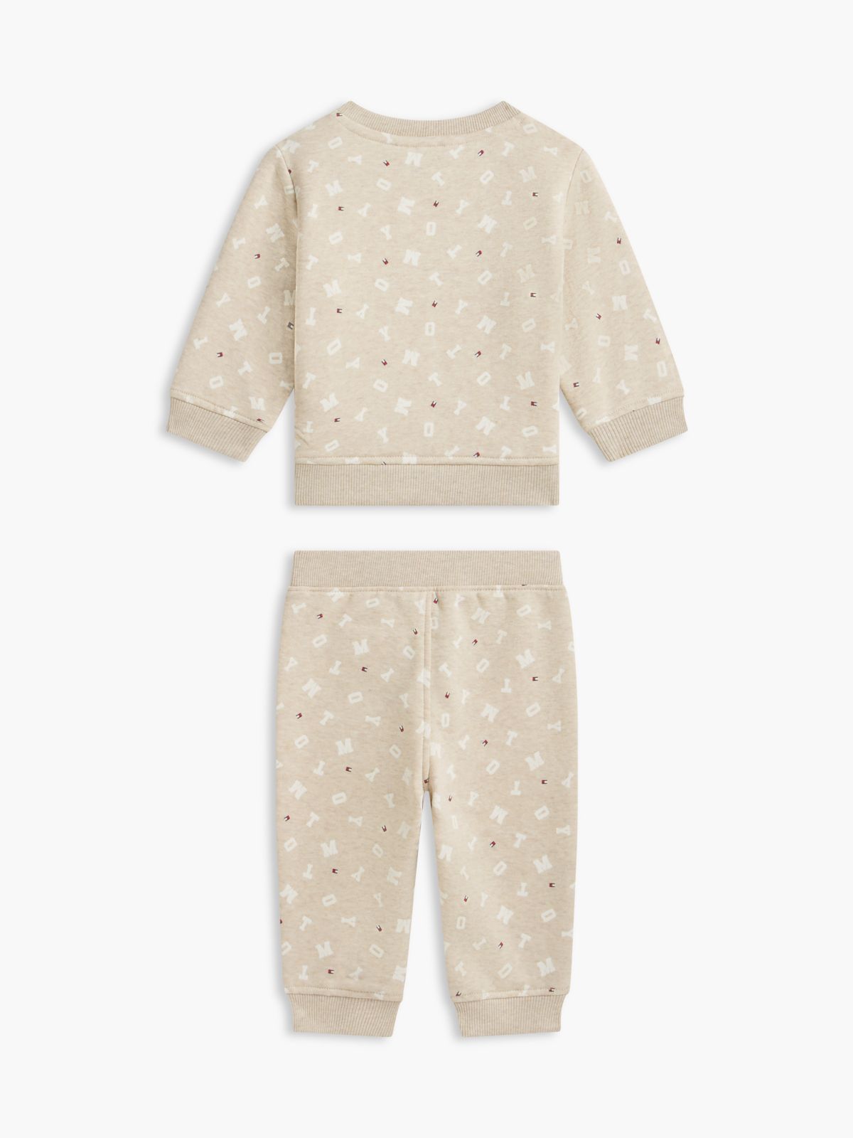 Babies' Tommy Sweatshirt & Pant Set — Dark Beige