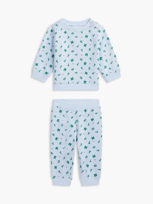 Babies' Tommy Sweatshirt & Pant Set, Sweet Blue