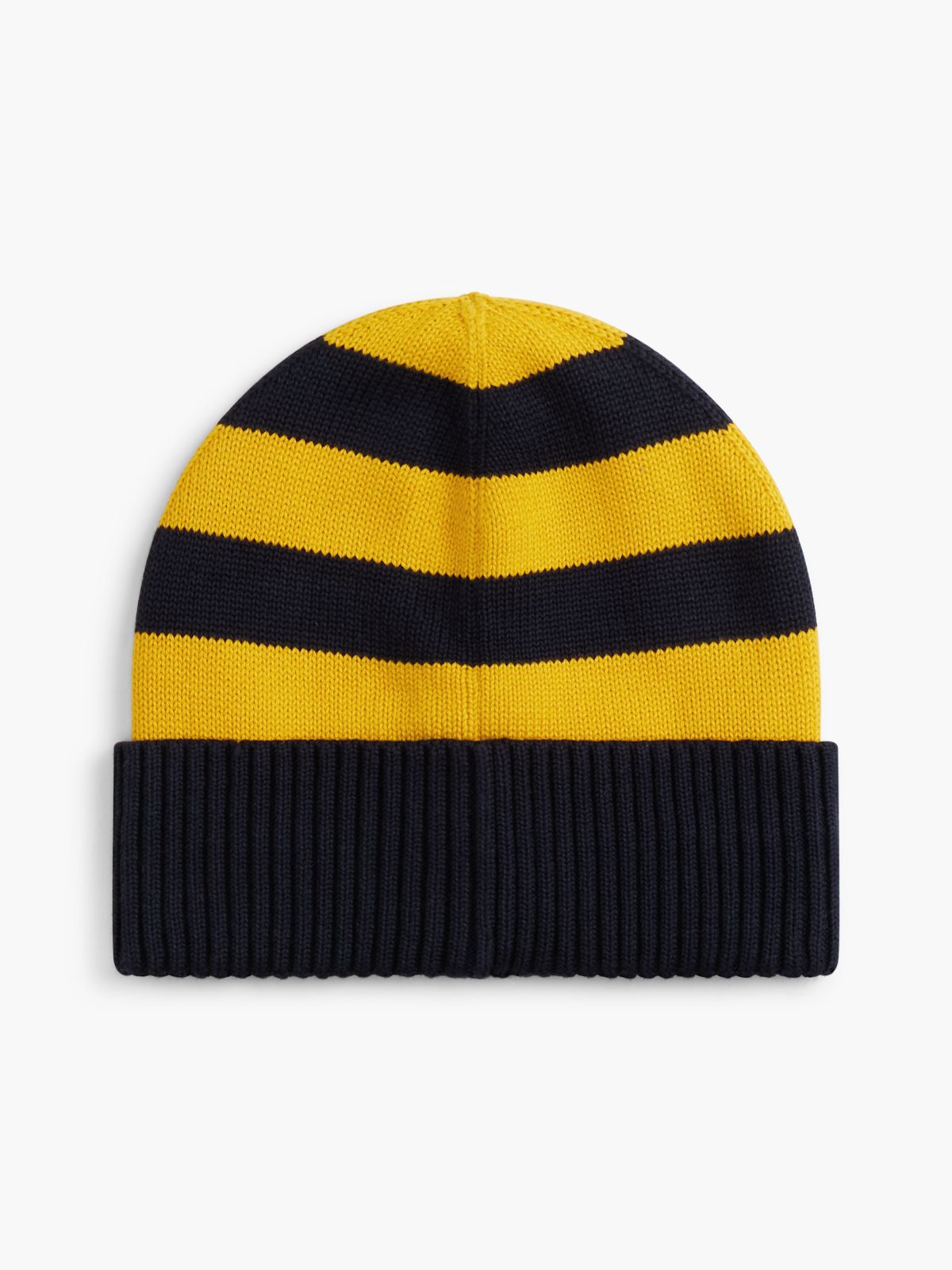 Kids' H Patch Striped Pom Beanie — Countryside Yellow/Multi