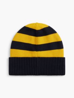 Kids' H Patch Striped Pom Beanie — Countryside Yellow/Multi 2