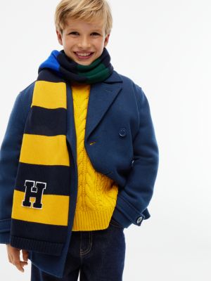 Детский шарф Tommy Hilfiger H Patch Striped, цвет: Жёлтый / Разноцветный — фото 4