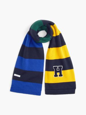 Kids' H Patch Striped Scarf, Countryside Yellow/Multi