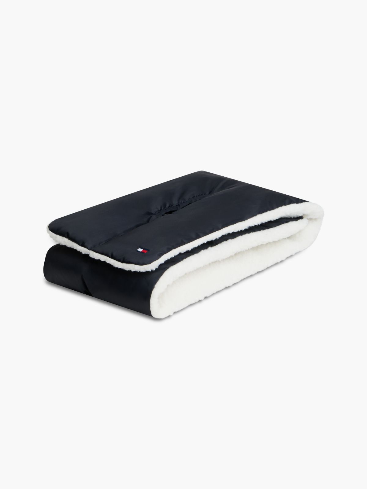 Kids' Pull-Through Puffer Scarf — Navy Blue