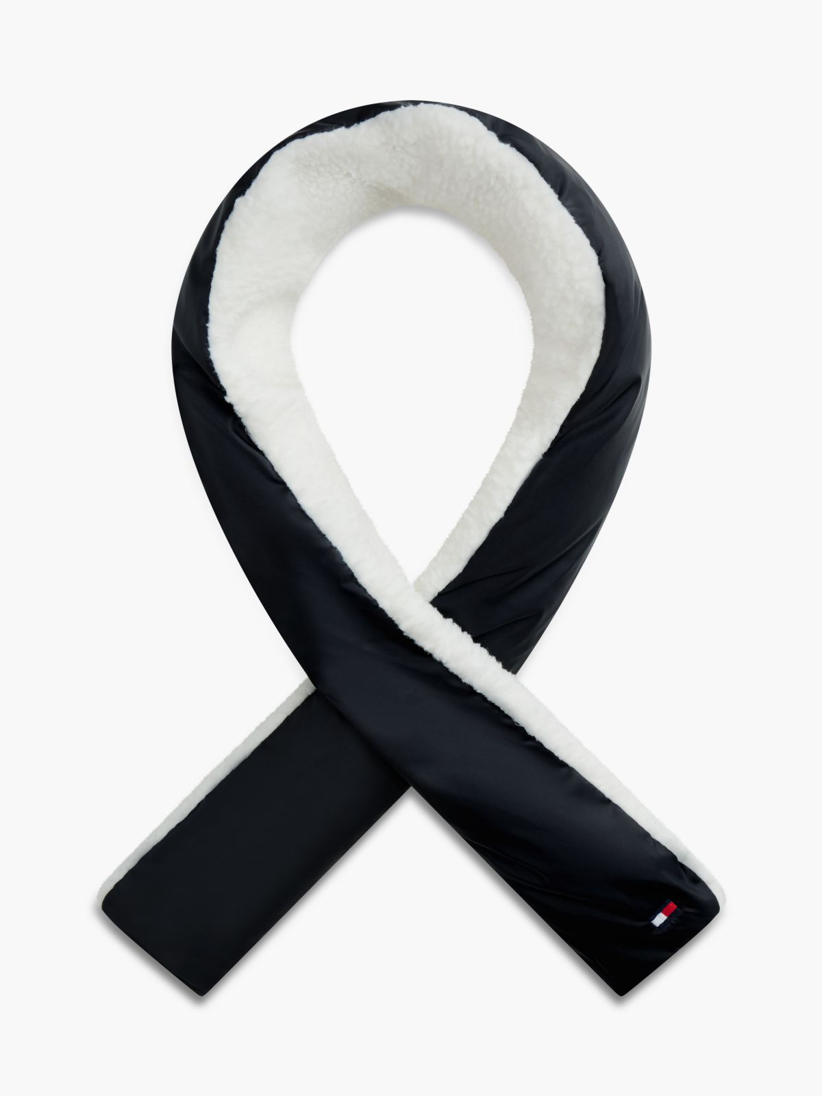 Kids' Pull-Through Puffer Scarf — Navy Blue