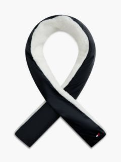 Kids' Pull-Through Puffer Scarf — Navy Blue 1