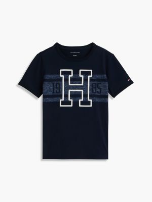 Детские футболки Tommy Hilfiger Kids' Varsity Stripe Logo T-Shirt — фото 5