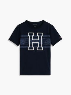 Kids' Varsity Stripe Logo T-Shirt — Navy Blue 5