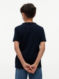 Kids' Varsity Stripe Logo T-Shirt — Navy Blue 4