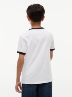 Kids' Varsity Stripe Logo T-Shirt — White 4