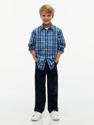 Детские рубашки Tommy Hilfiger Kids' Plaid Poplin Shirt — фото 2