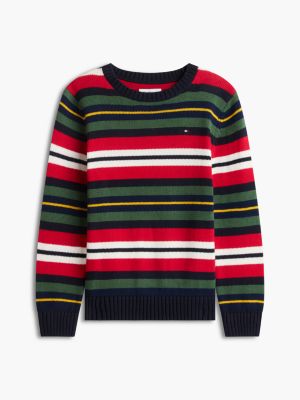 Детский свитер Tommy Hilfiger Multistripe, цвет: Тёмно-синий — фото 5