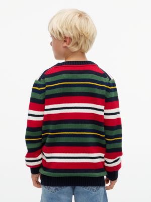 Детский свитер Tommy Hilfiger Multistripe, цвет: Тёмно-синий — фото 4