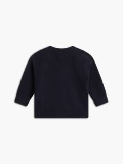 Babies' Intarsia Flag Cardigan — Navy Blue 2