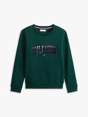 Детская толстовка Tommy Hilfiger Plaid Hilfiger Logo, цвет: Зелёный — фото 5