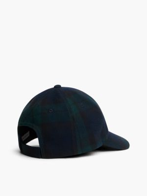 Детская кепка Tommy Hilfiger Tartan Wool-Blend, цвет: Зелёный разноцветный — фото 2