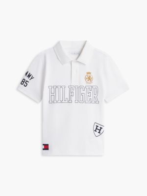 Детское поло Tommy Hilfiger Hilfiger Logo Polo, цвет: Белый — фото 5
