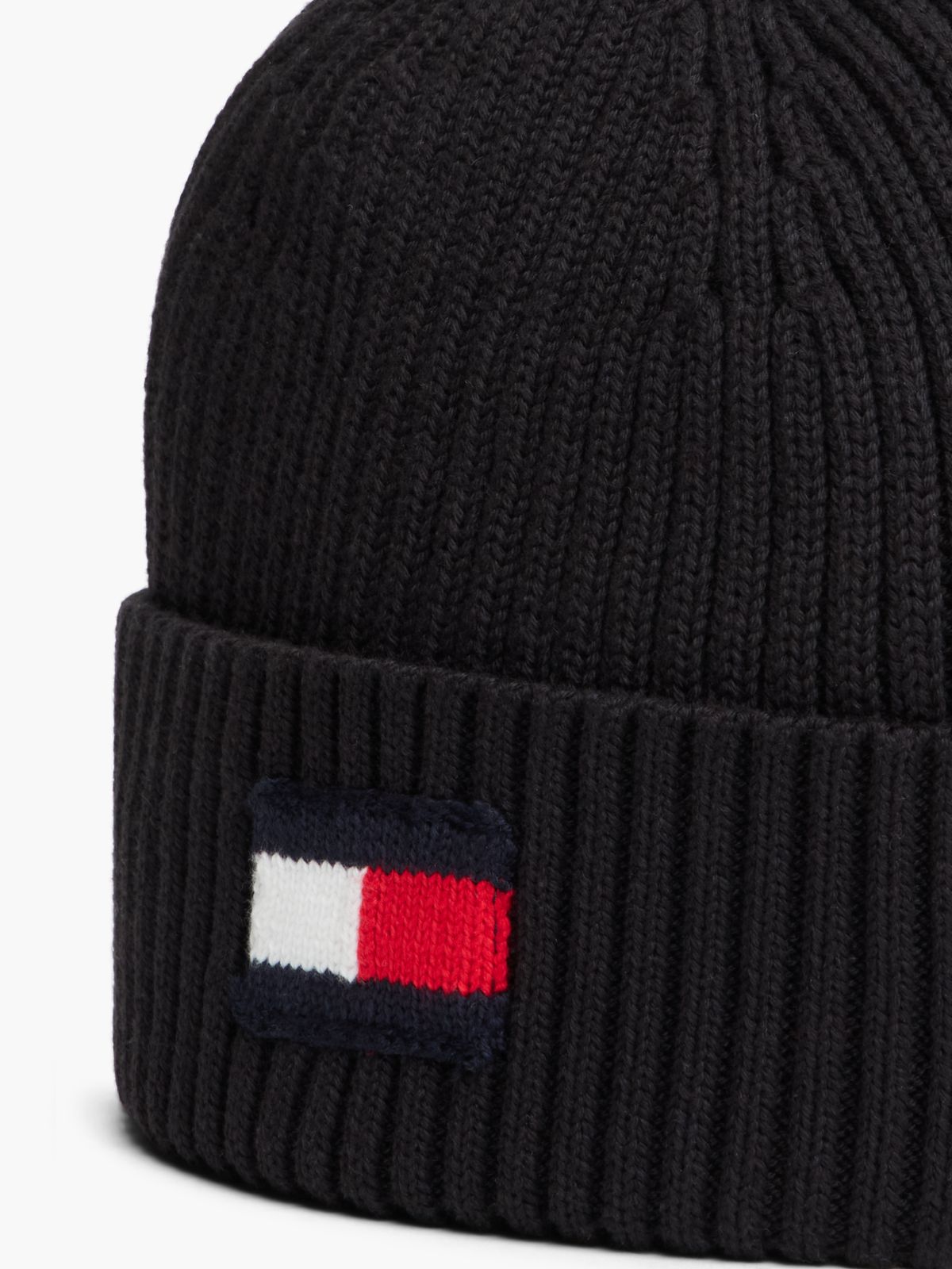 Kids' Flag Logo Beanie — Black