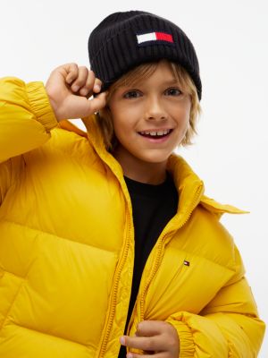 Детская шапка Tommy Hilfiger Flag Logo Beanie, цвет: Чёрный — фото 4