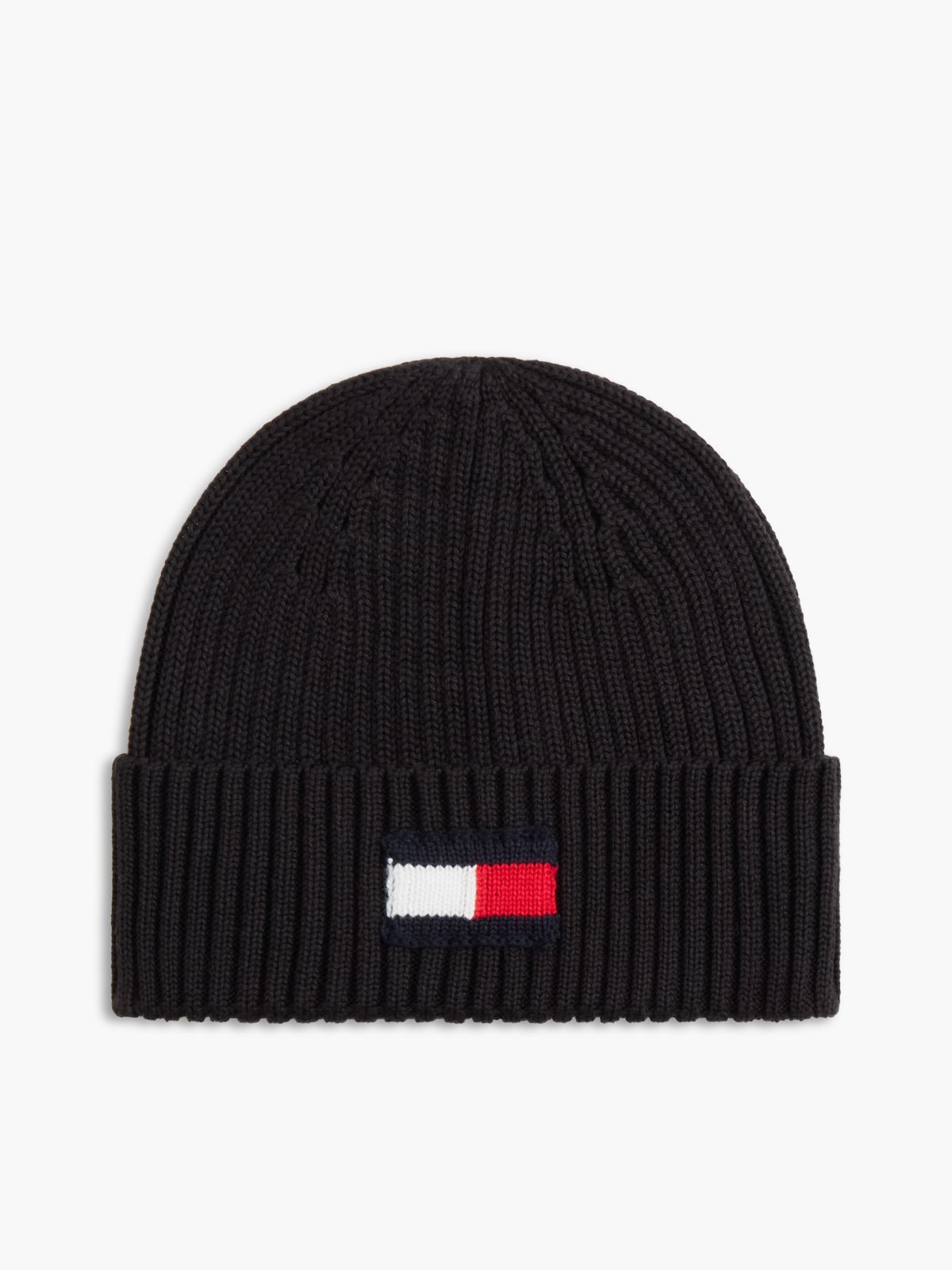 Kids' Flag Logo Beanie — Black