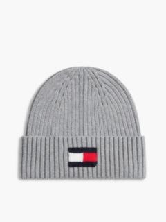 Kids' Flag Logo Heathered Beanie — Grey Heather 1