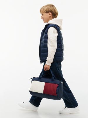 Детская сумка Tommy Hilfiger Flag Logo Duffel, цвет: Карбоновый тёмно-синий — фото 2