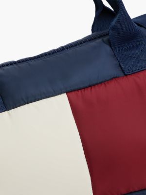 Детская сумка Tommy Hilfiger Flag Logo Duffel, цвет: Карбоновый тёмно-синий — фото 4