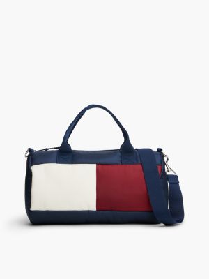 Детская сумка Tommy Hilfiger Flag Logo Duffel, цвет: Карбоновый тёмно-синий