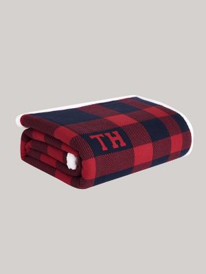 Buffalo Plaid Sherpa Throw Tommy Hilfiger