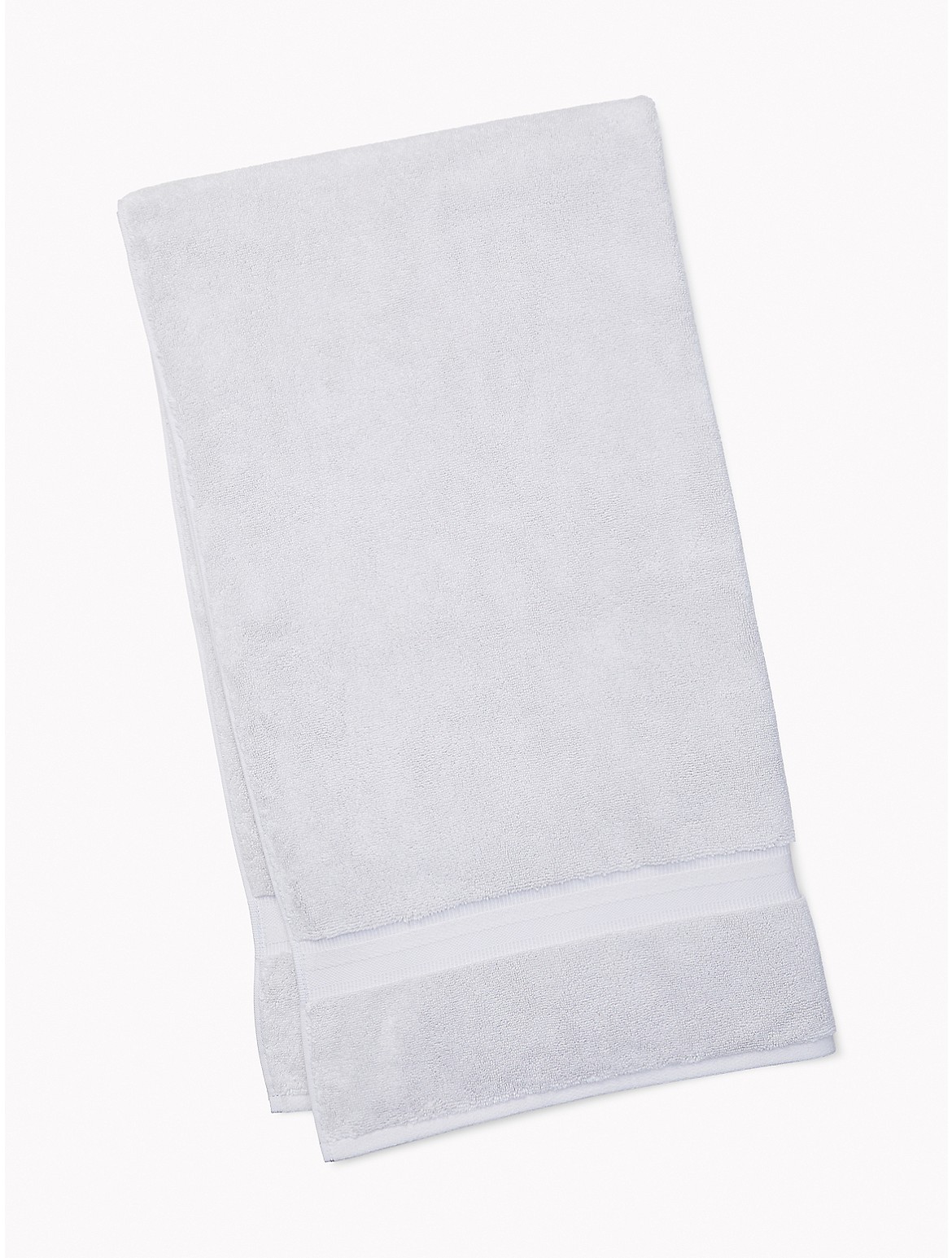 Tommy Hilfiger Signature Solid Bath Towel in Light Gray - Grey