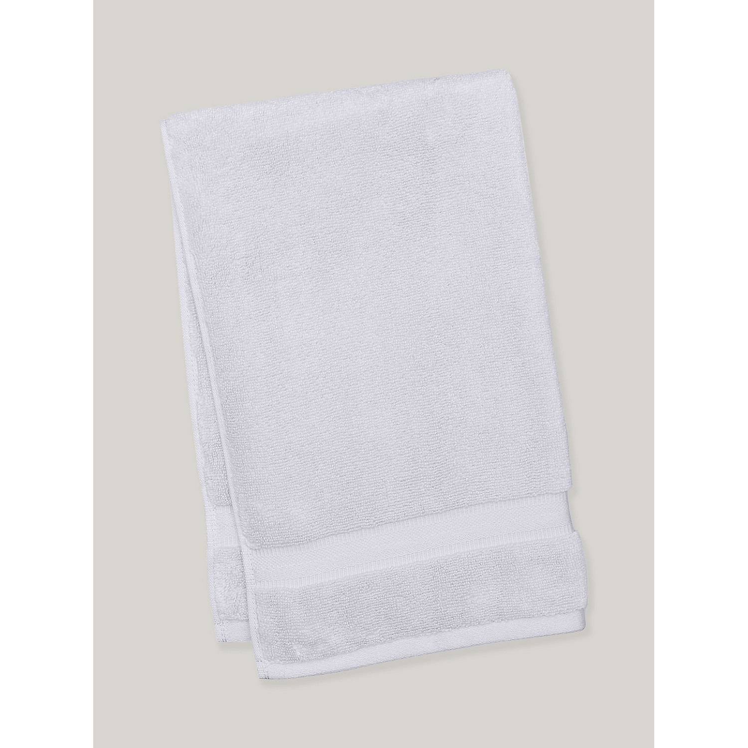 TOMMY HILFIGER Signature Solid Hand Towel in Light Gray