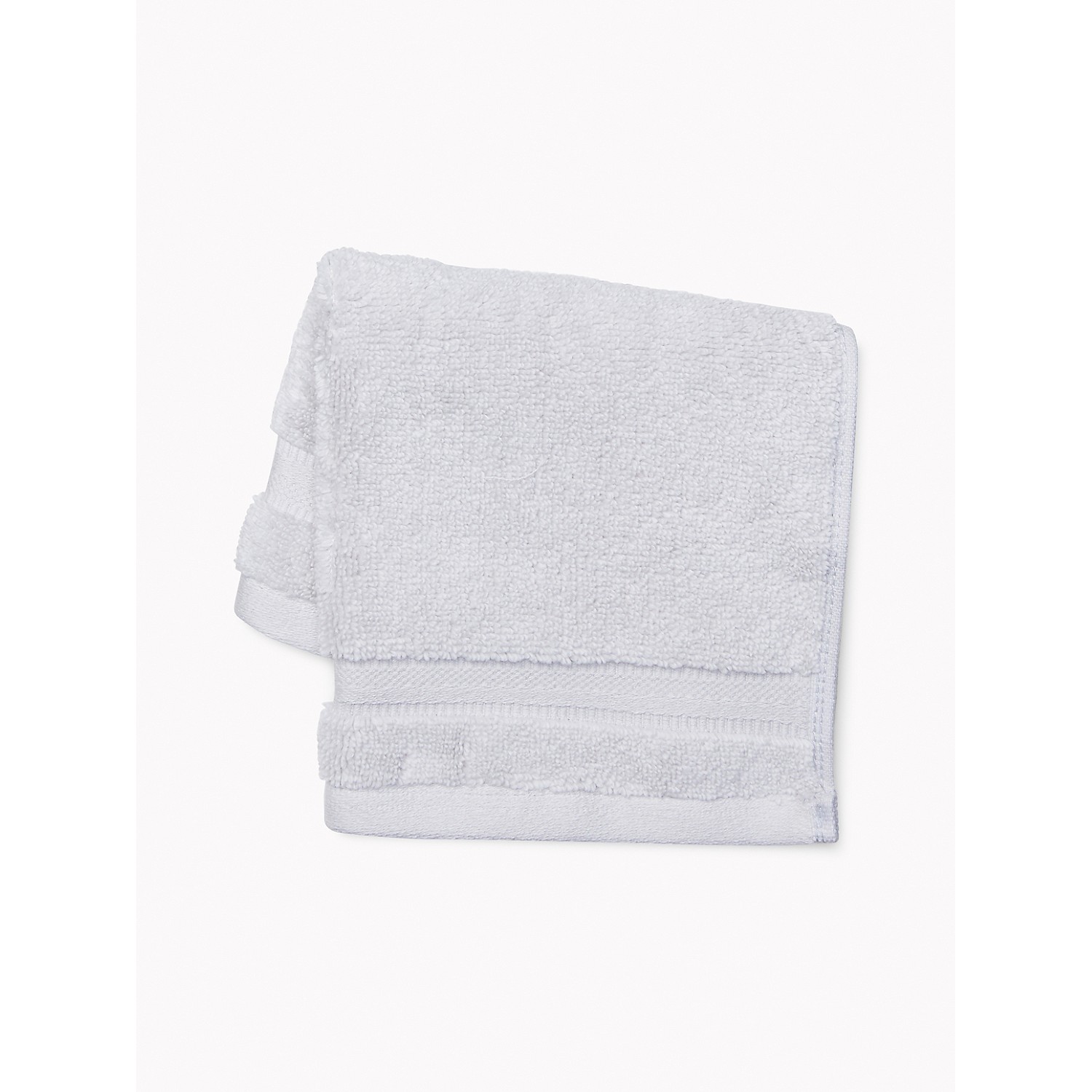 TOMMY HILFIGER Signature Solid Washcloth in Light Gray