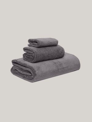 Signature Solid Washcloth in Dark Gray