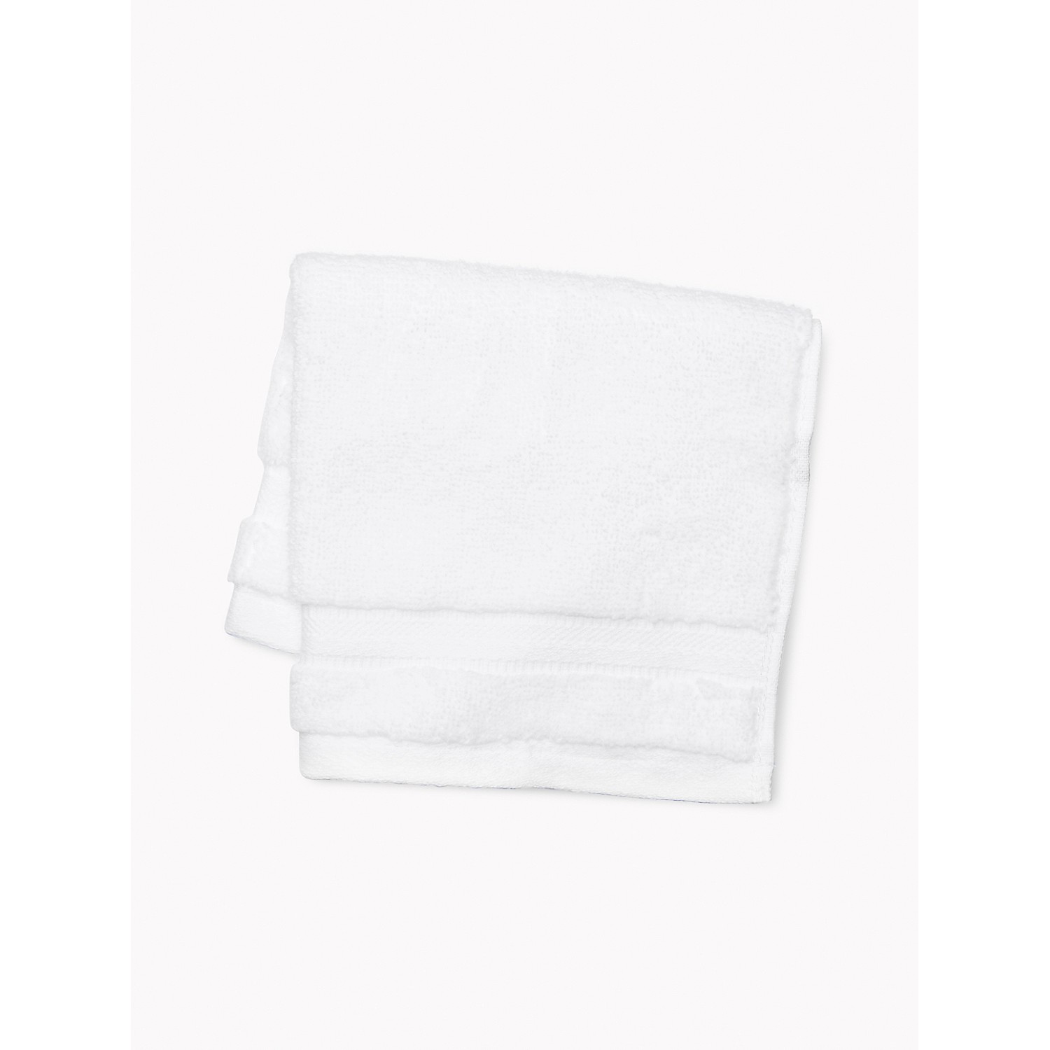 TOMMY HILFIGER Signature Solid Washcloth In White