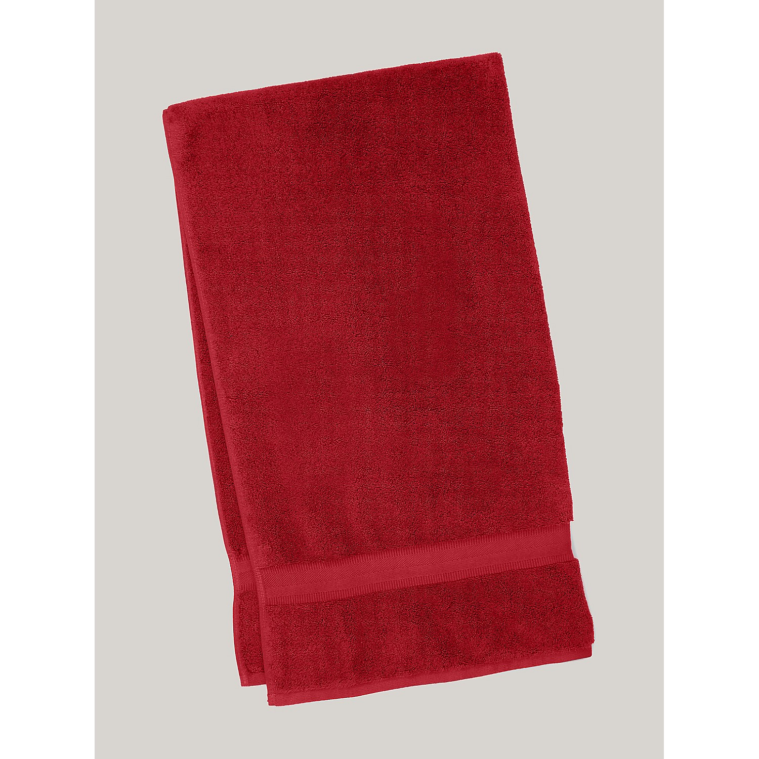 TOMMY HILFIGER Signature Solid Bath Towel in Biking Red