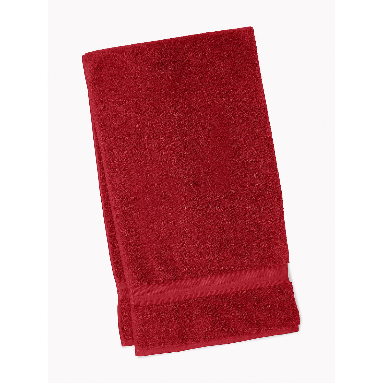 TOMMY HILFIGER Signature Solid Bath Towel in Biking Red
