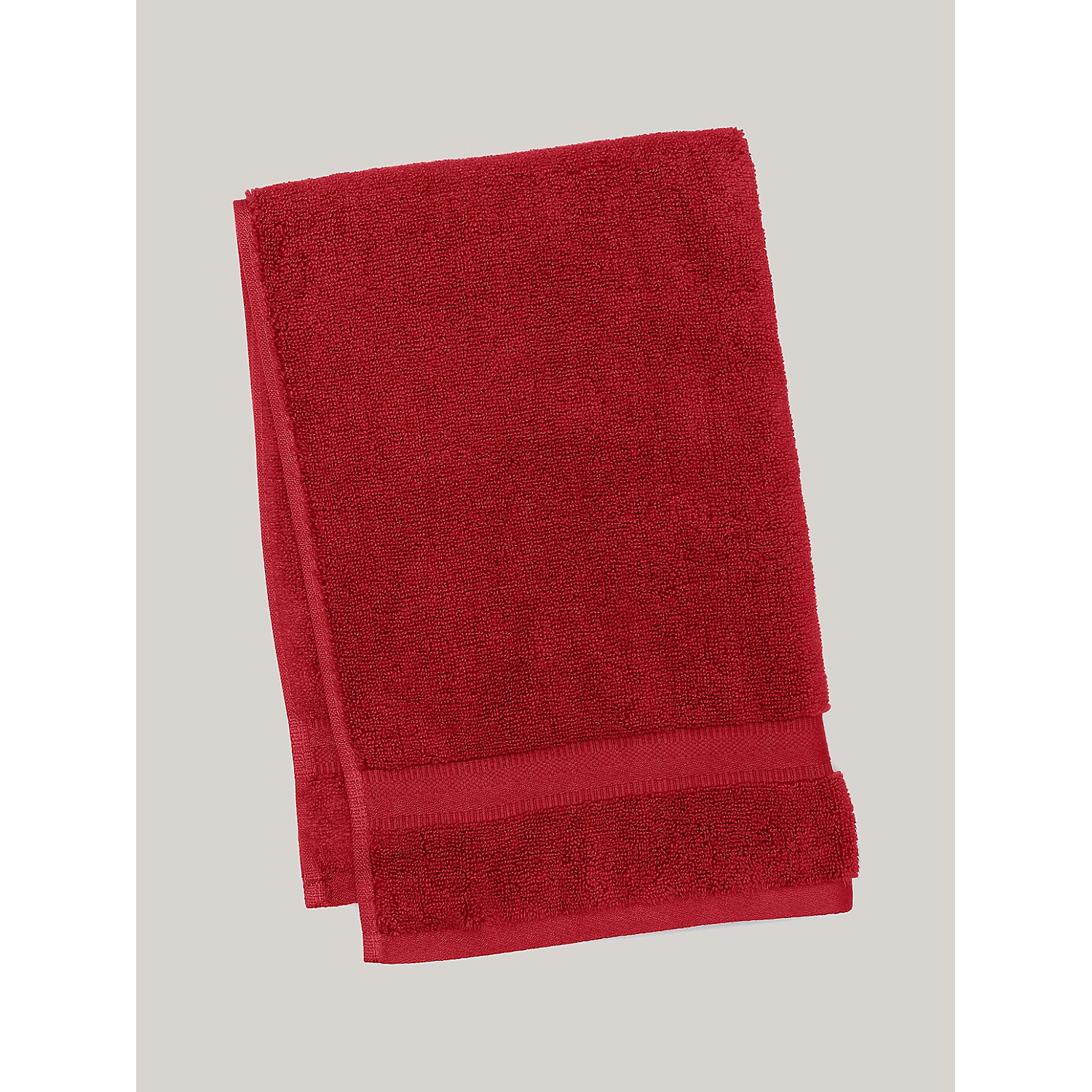 TOMMY HILFIGER Signature Solid Hand Towel in Biking Red