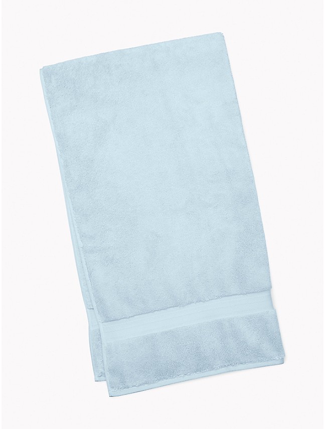 svar Rekvisitter Hysterisk morsom Signature Solid Bath Towel in Cashmere Blue | Tommy Hilfiger