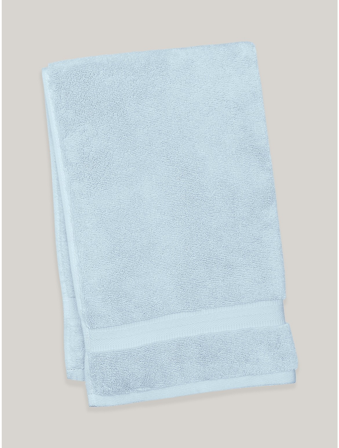 Tommy Hilfiger Signature Solid Hand Towel in Cashmere Blue - Blue