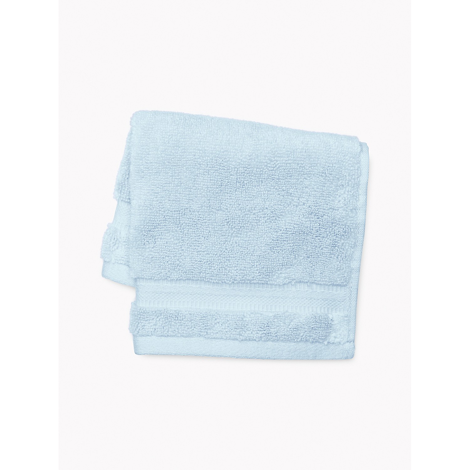 TOMMY HILFIGER Signature Solid Washcloth in Cashmere Blue