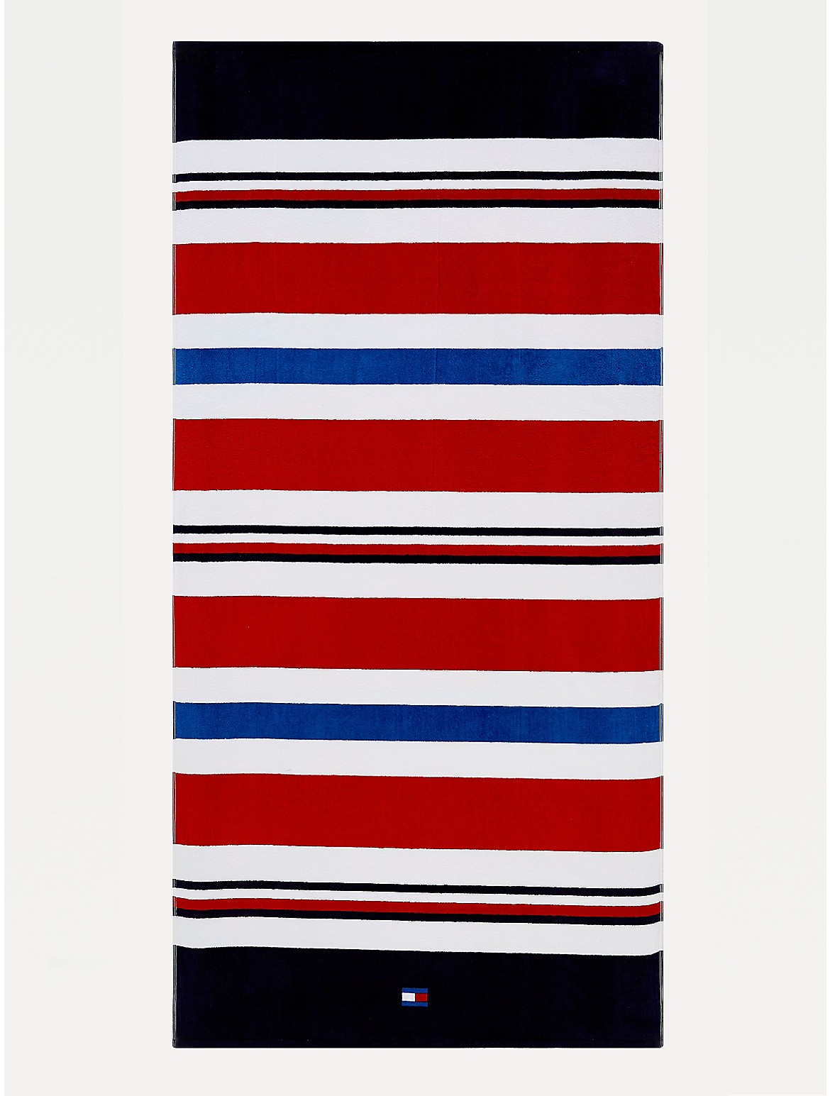 Tommy Red Stripe Beach Towel | ModeSens