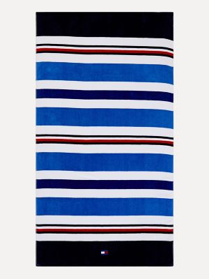 Blue Stripe Beach Towel | Hilfiger