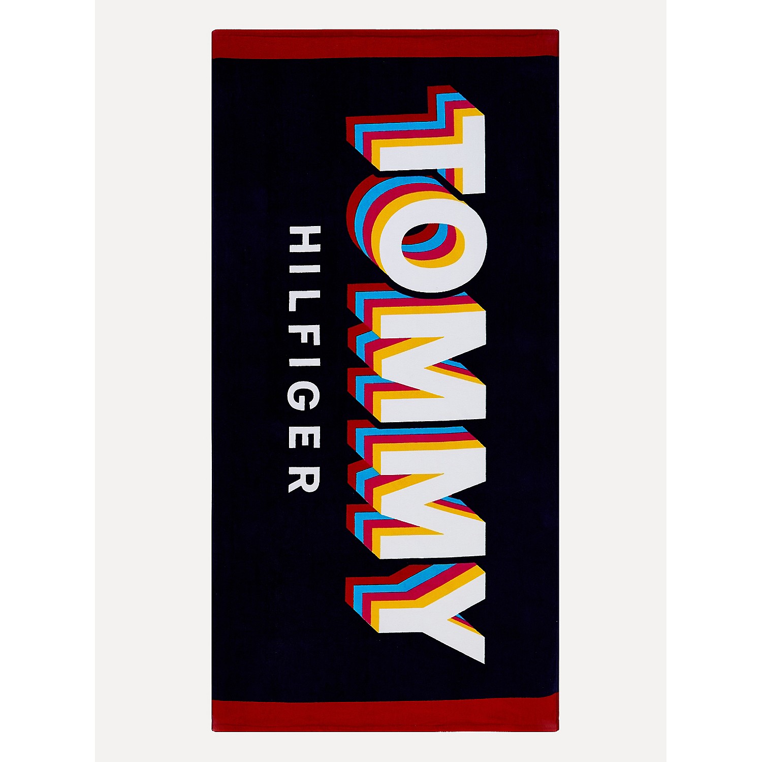 TOMMY HILFIGER Retro Logo Beach Towel