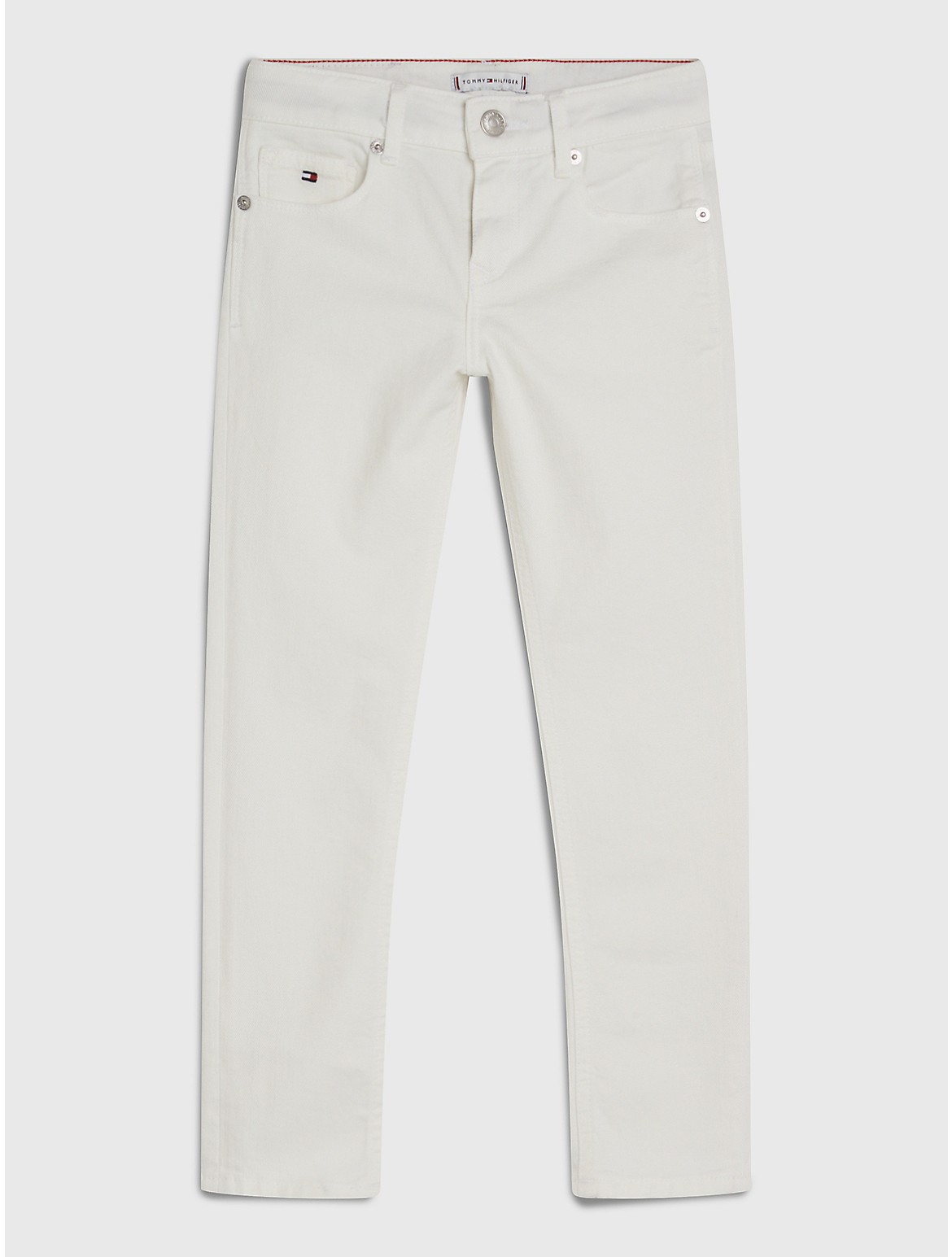 Tommy Hilfiger Girls' Kids' Stretch Skinny Fit White Jean