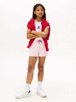 Kids' Circle Logo Sweatshort, Ballerina