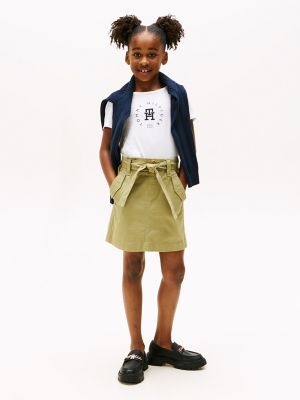 Kids' Chino Cargo Skirt, Faded Olive